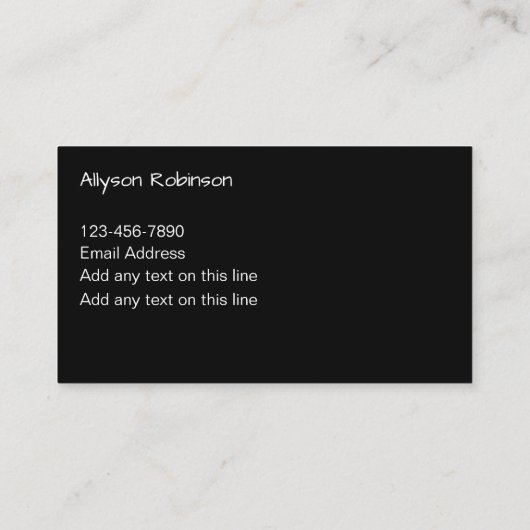 Trendy Glitzy Monogram Visitekaartjes (Achterkant)