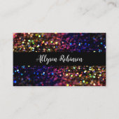Trendy Glitzy Monogram Visitekaartjes (Voorkant)