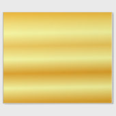 Trendy Glossy Faux Gold Elegant Modern Golden Gift Cadeaupapier (Vlak)