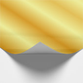 Trendy Glossy Faux Gold Elegant Modern Golden Gift Cadeaupapier (Hoek)