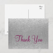 Trendy goedkope Glitter Glitter Sparkle Bedankt Briefkaart (Voorkant / Achterkant)