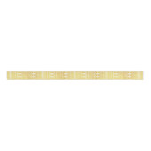 Trendy Gold Aztec Tribal Print Geometric Pattern Grosgrain Lint (Voorkant)