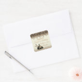 Trendy Gold Ball Gown Sweet 16 Birthday Drips Vierkante Sticker (Envelop)