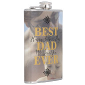 Trendy Gold Best Pap Ever Vaderdag Foto Heupfles (Rechts)