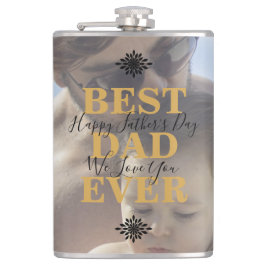 Trendy Gold Best Pap Ever Vaderdag Foto Heupfles