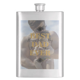 Trendy Gold Beste vader op vaderdag Foto Klassiek Flacon