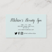 trendy Gold & blue - tactiykaart Visitekaartje (Achterkant)