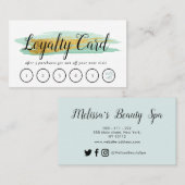 trendy Gold & blue - tactiykaart Visitekaartje (Voorkant / Achterkant)