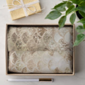 Trendy Gold Blush Ombre Glitter Mermaid Fish Scale Tissuepapier (Geschenk)