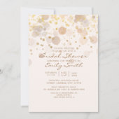 Trendy Gold Bokeh over het Creamy White Vrijgezell Kaart (Voorkant)