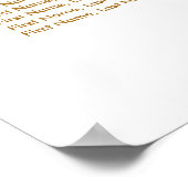 Trendy Gold Dots - Seating Chart Poster (Hoek)