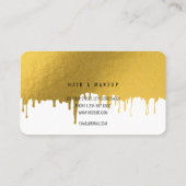 Trendy Gold druist in tegen haar en makreelartiest Visitekaartje (Achterkant)