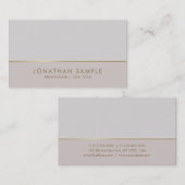 Trendy Gold Elegant Color Harmony Luxe Plain Visitekaartje (Voorkant / Achterkant)