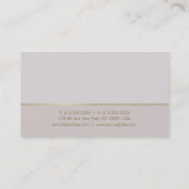 Trendy Gold Elegant Color Harmony Luxe Plain Visitekaartje (Achterkant)