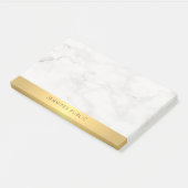 Trendy Gold en Marble Elegant Moderne Sjabloon Post-it® Notes (Schuin)