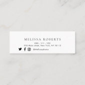 trendy gold en mint green visitekaartje (Achterkant)