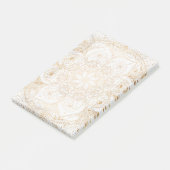 Trendy Gold Floral Mandala Marble Design Post-it® Notes (Schuin)
