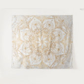 Trendy Gold Floral Mandala Marble Design Wandkleed (Voorkant (horizontaal))