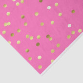 Trendy Gold Foil Confetti Hot Pink Tissuepapier (Detail)