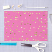 Trendy Gold Foil Confetti Hot Pink Tissuepapier (Craft)