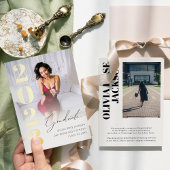 Trendy Gold Foil Foto Afstuderen koninklijke publi Folie Uitnodiging