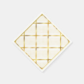Trendy Gold Geometric Pattern Golden Stylish Art Servet (Hoek)
