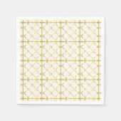 Trendy Gold Geometric Pattern Golden Stylish Art Servet (Voorkant)
