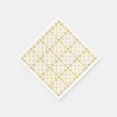 Trendy Gold Geometric Pattern Golden Stylish Art Servet (Hoek)