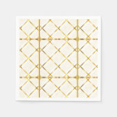 Trendy Gold Geometric Pattern Golden Stylish Art Servet (Voorkant)
