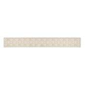 Trendy Gold Geometric Tribal Aztec Pattern Grosgrain Lint (Voorkant)