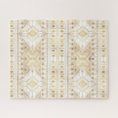 Trendy Gold Geometric Tribal Aztec Pattern Legpuzzel (Horizontaal)