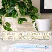 Trendy Gold Geometric Tribal Aztec Pattern Naambordje