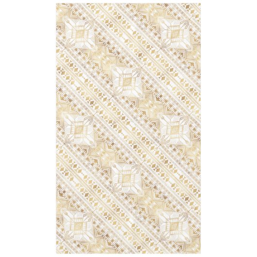 Trendy Gold Geometric Tribal Aztec Pattern Tafelkleed (Voorkant)