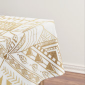 Trendy Gold Geometric Tribal Aztec Pattern Tafelkleed (Voorbeeld)