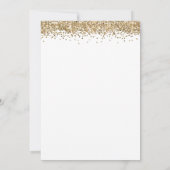 Trendy Gold Glitter 21e verjaardag Kaart (Achterkant)