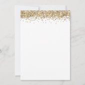 Trendy Gold Glitter 21ste verjaardag Kaart (Achterkant)