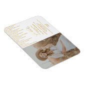 Trendy Gold Glitter Afstudeerder Party Photo Invit Magneet (Rechterzijde)