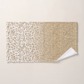 Trendy Gold Glitter en afdrukverloop op luipaard Bad Handdoek (Handdoek)