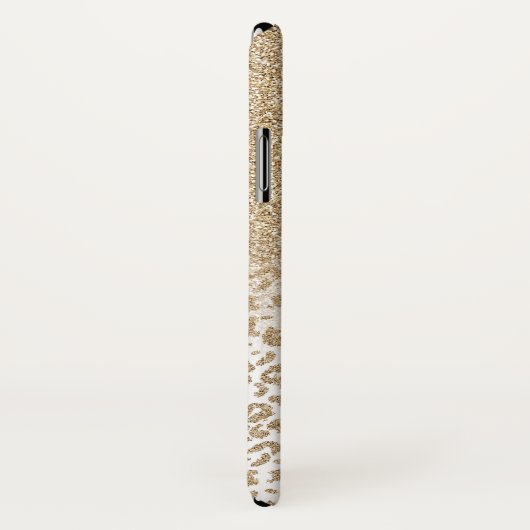 Trendy Gold Glitter en afdrukverloop op luipaard Case-Mate iPhone Case (Achterkant / rechts)