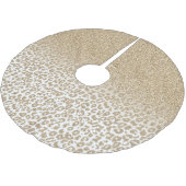 Trendy Gold Glitter en afdrukverloop op luipaard Kerstboom Rok (Gekanteld)