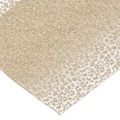 Trendy Gold Glitter en afdrukverloop op luipaard Korte Tafelloper (Hoek)