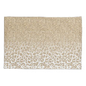Trendy Gold Glitter en afdrukverloop op luipaard Kussensloop (Achterkant)