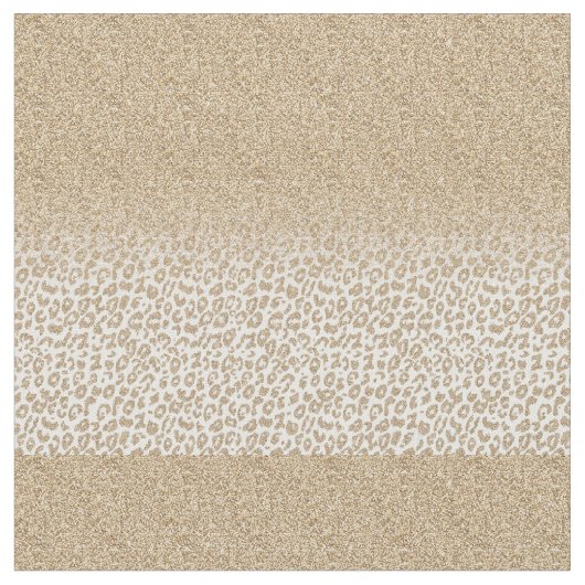 Trendy Gold Glitter en afdrukverloop op luipaard Stof (Close Up)