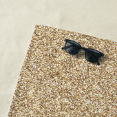 Trendy Gold Glitter en afdrukverloop op luipaard Strandlaken (In situ)