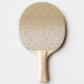 Trendy Gold Glitter en afdrukverloop op luipaard Tafeltennisbatje (Achterkant)