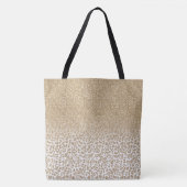Trendy Gold Glitter en afdrukverloop op luipaard Tote Bag (Voorkant)
