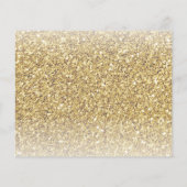 Trendy Gold Glitter Make-up Artiest Haarsalon Flye Flyer (Achterkant)