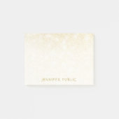 Trendy Gold Glitter Sjabloon Elegant Eenvoudig Post-it® Notes (Voorkant)