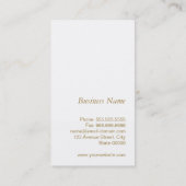 Trendy Gold Glitter Stripes Design - Hair Stylist Visitekaartje (Achterkant)