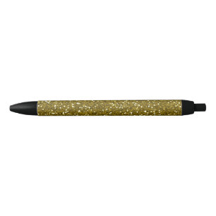 Trendy Gold Glitter Zwarte Inkt Pen